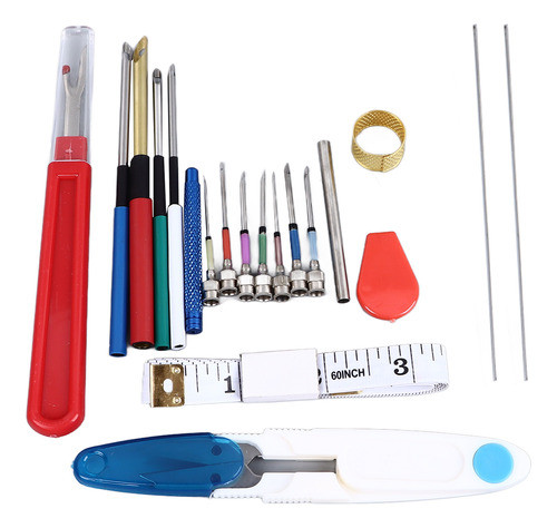 Kit De Agulhas Perfuradas De 20 Peças Needle Threaders Borda 0