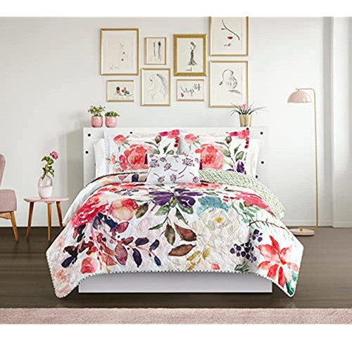 Chic Home Retsina Juego De Edredón Reversible De 4 Piezas Di 0