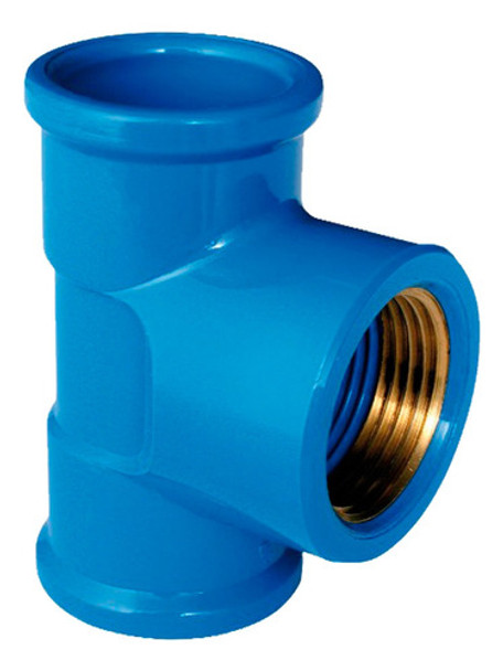 Te Soldável C Bucha Latão Água Azul 25mm X 3/4 Krona 5un 0 Te Soldável C Bucha Latão Água Azul 25mm X 3/4 Krona 5un 0