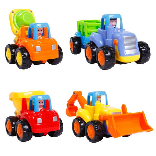 Sgile 4pcs Clásico Arrastre Coche Trasero Coche Modelo Vehíc 0