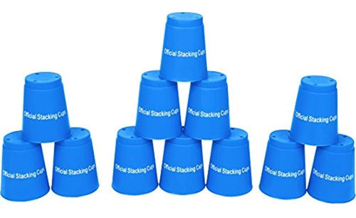 Quick Stack Cups - Juego De 12 Sport Stacking Cups - Por Mar 0