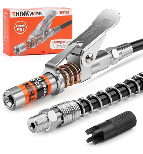Acoplador Thinkwork De Pistola Engrasadora + Accesorios. 0