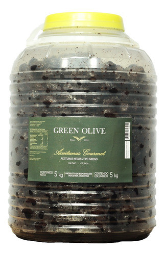 Aceitunas Negras Nat. Griegas Green Olive X 5 Kg. Balde 0