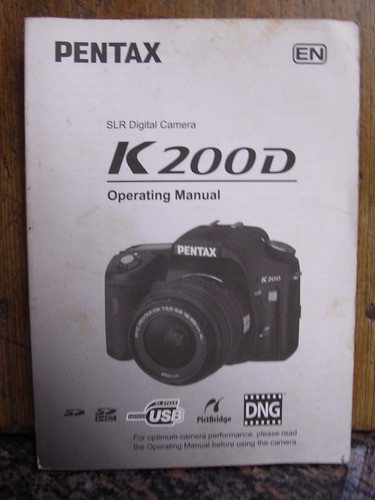 Manual Cámara Foto Pentax K200d X Caballito 0