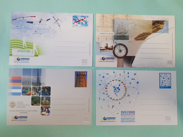 Lote De 4 Enteros Postales Sin Circular 0 Lote De 4 Enteros Postales Sin Circular 0