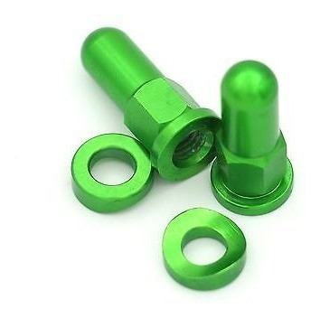 Cerradura De Borde Cnc Mx Cubre Tuercas Arandelas Verdes Par 0