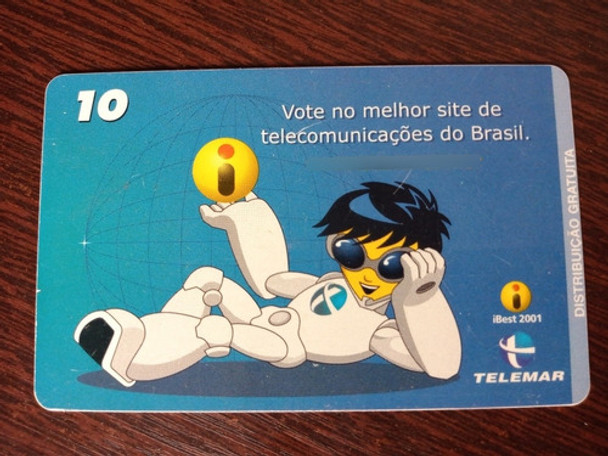 Cartão Telefonico Raro Telemar No Ibest 2001 0