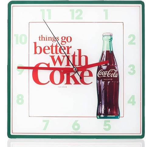 Botella De Coca Cola Las Cosas Van Mejor Con, Reloj De Pared 0
