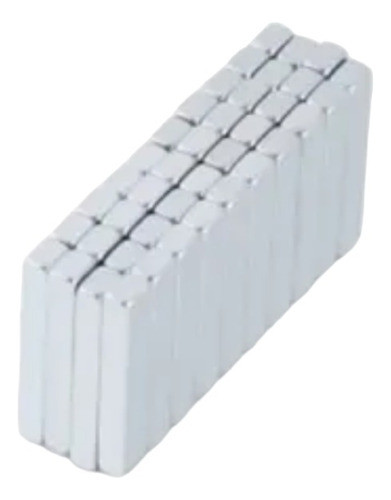 Imán De Neodimio Rectangular 15mmx3mmx2.5mm (20 Unidades) 0