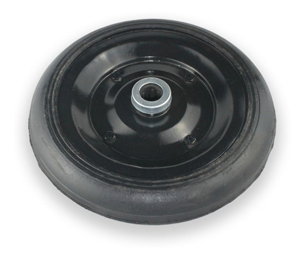 Roda Borracha Maciça Para Carrinho 3.30-8 Com Rolete 1 Pol 0