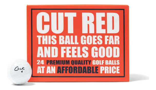 Pelotas Golf Rojas Cortadas (2 Docenas - 24 Pelotas Golf) 0