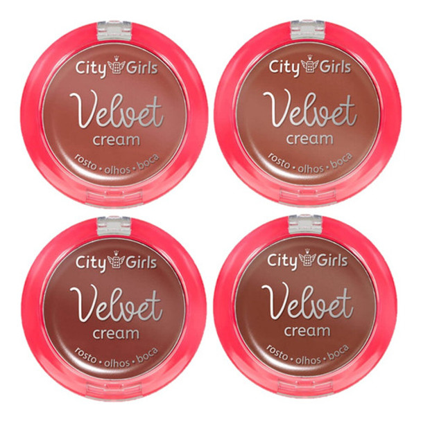 4 Blush Cream Multifuncional Cg311 City Girls Atacado 0