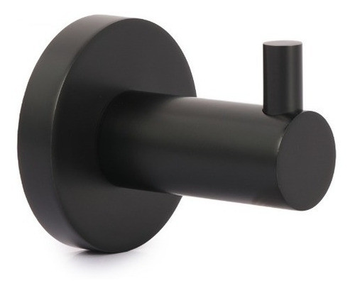 Percha Gancho Toallero Para Baño Negro Mate 0