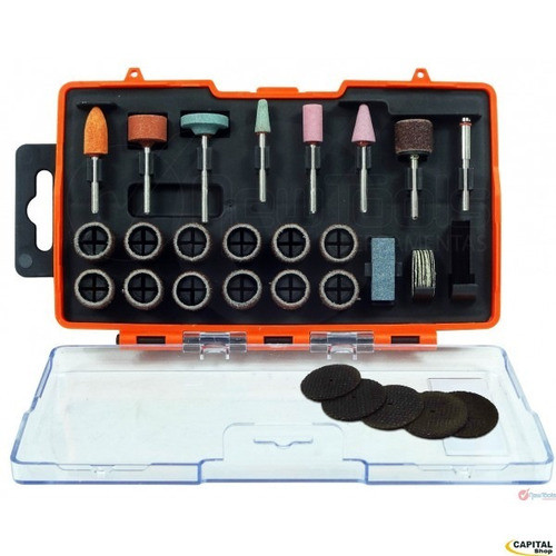 Kit Accesorios Mini Torno Black And Decker 3047 Discos Lijas 0