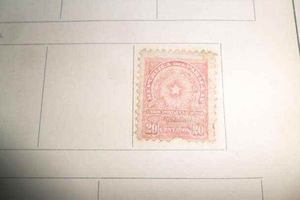 Antigua Estampilla Sello Postal Paraguay 0