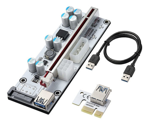 Pci-e Riser Ver 010s-x Cripto Mineria Con Cable Sata Beyim 0