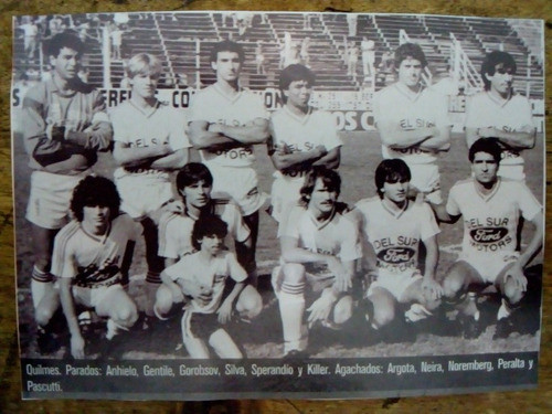 Recorte Quilmes Primera B 1986 0