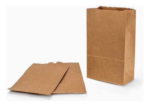 Bolsa De Bizcochos En Papel Kraft 16x27cm - Por Kilo 0