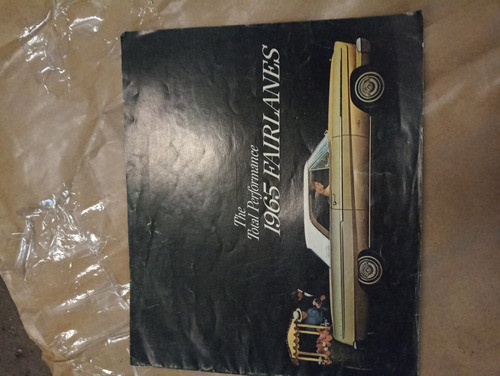 Folleto Catálogo Ford Fairlane 1965 Usa 0