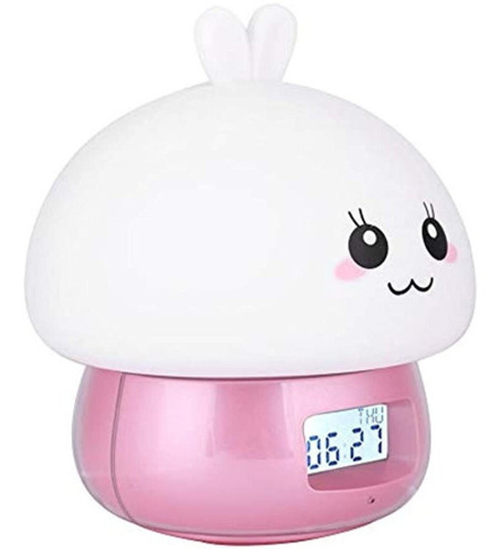 Oumefar Desktop Night Light Silicone Light Despertador Niños 0