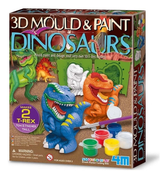 Dinosaurios Moldea Y Pinta 0
