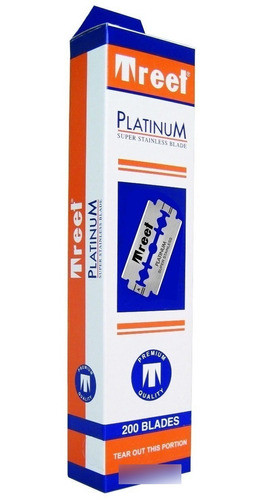 10 Hojas/filos Afeitar Treet Platinum Repuesto  Barberia 0