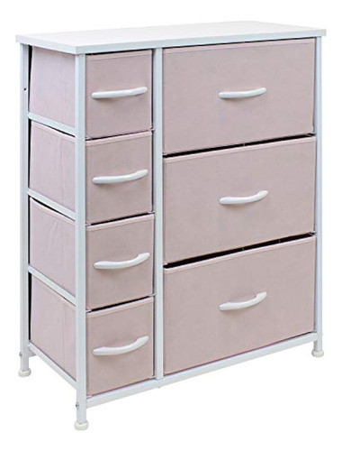 Cómoda Sorbus Con 7 Cajones - Cómoda De Almacenamiento De Mu 0