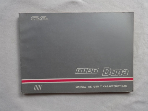 Manual Fiat Duna Weekend 1991 Instruccion Guantera Catalogo 0