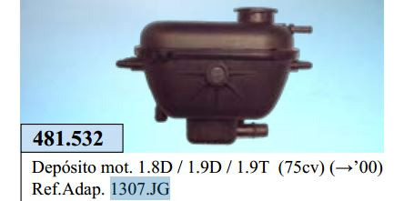 Depósito Agua Radiador Peugeot 306 - Citroen Xsara 0