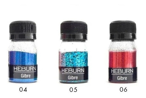 Glitter Gibre Heburn Maquillaje Profesional X 15g. 0
