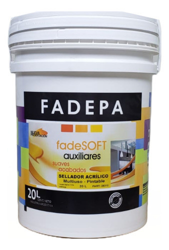 Sellador Acrílico Pintable Multiuso 20 Lt- Fadepa 0
