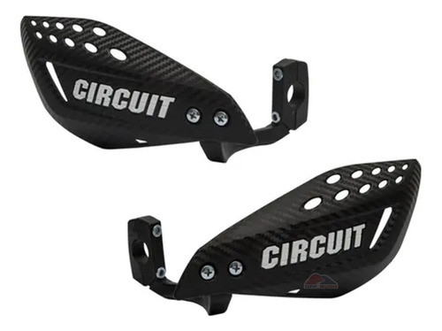Protetor De Mão Circuit Vector Carbono Branco Xre 300 0