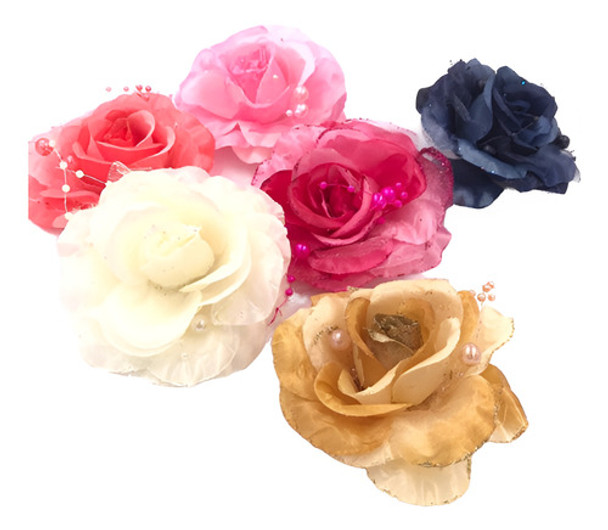 Atacado 120 Pçs - Flores De Poliéster Pra Montagem 0 Atacado 120 Pçs - Flores De Poliéster Pra Montagem 0