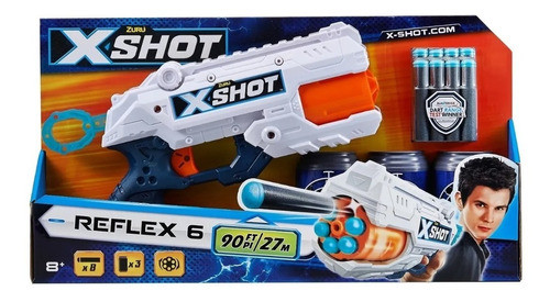 Pistola X-shot Zuru Revolver Reflex Latas Casa Valente 0