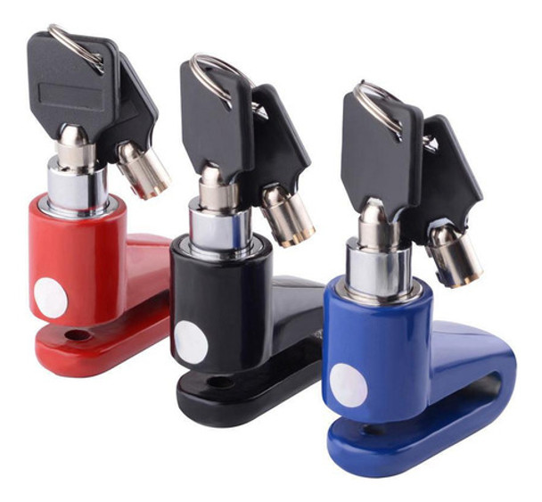 Cadeado Trava De Disco Freio Moto Bike Antifurto Segurança 0