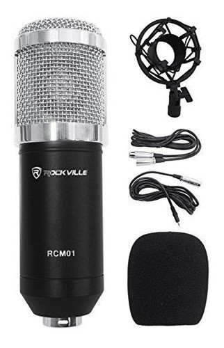 Rockville Pro Studio Microfono Condensador De Grabacion Y So 0