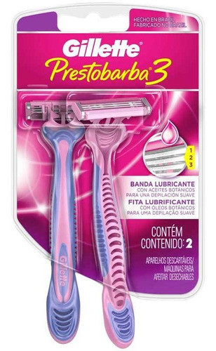 Kit Com 5 Aparelho Gillette Prestobarba3 Fem C 2 0