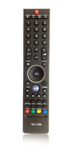 Control Remoto Tv Smart Led P/ Tv Hitachi Jvc Noblex Philco 0