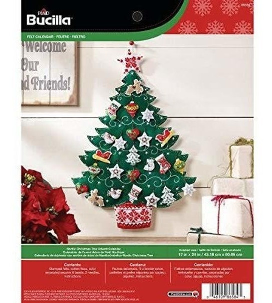 Bucilla Fieltro Apliques Calendario De Adviento Kit 17 Por 2 0
