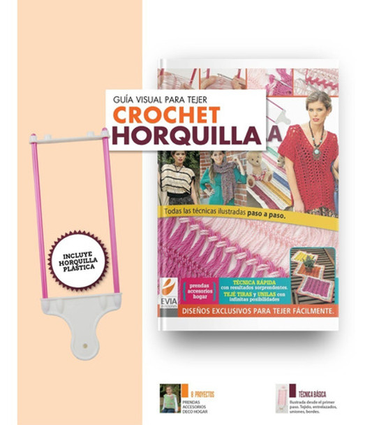 Guía Visual / Tejer Crochet Horquilla Portátil / Revista 0
