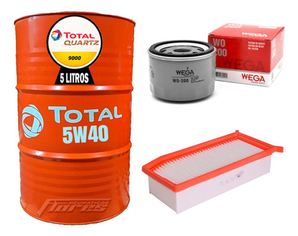 Cambio De Aceite 5w40 5l + Kit Filtros Renault Duster 2.0 0
