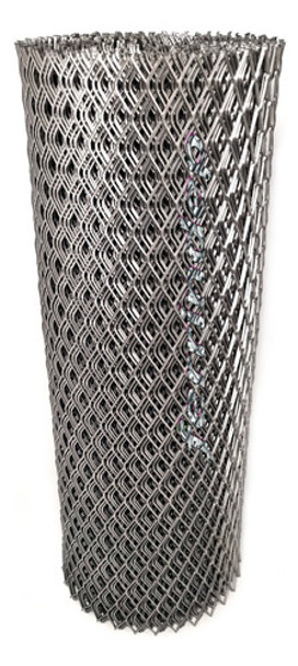 Malla Romboidal Metál Desplegado 18x40mm 80cm X 2,5mts 2mm 0