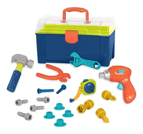 Caja De Herramientas De Construcción Busy Builder Battat 0