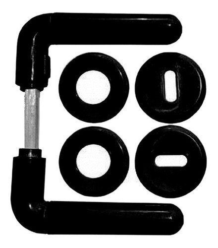 Manija Plastica Picaporte Redondo Selffix 104 X 12 Negras 0