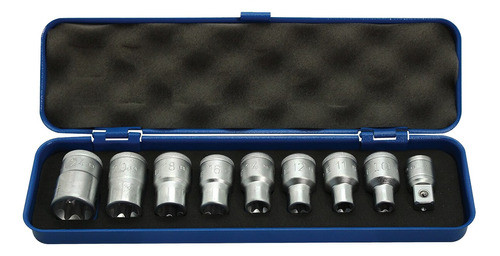 Jogo Soquetes Torx 1/2  E10 A E24 Gedore C/ 9 Peças 015644 0