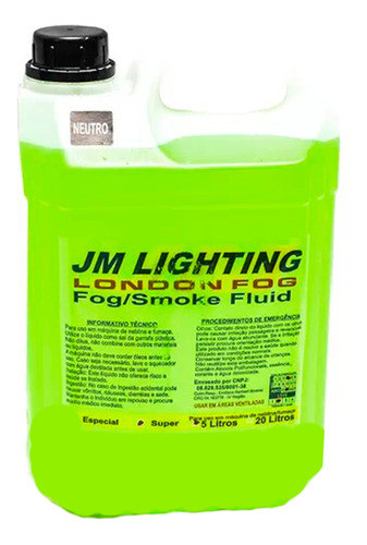 Fluido Super Para Maquina De Fumaça Neutro 5 L 0