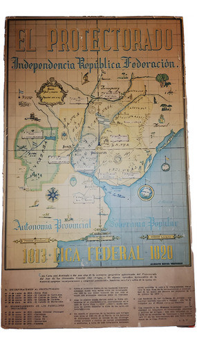 Cuadro Mapa Antiguo El Protectorado 0