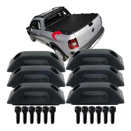 Ganchos Para Caja De Saveiro G5 E G6 Oferta 0