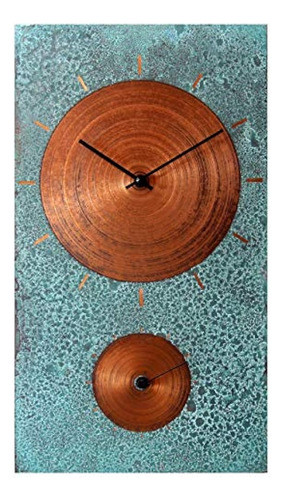 Reloj De Pared De Regalo De Granja Rústica De Cobre Turquesa 0