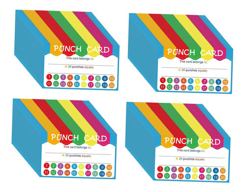 Cartões De Recompensa Perfurados, Adesivos De 43d 0